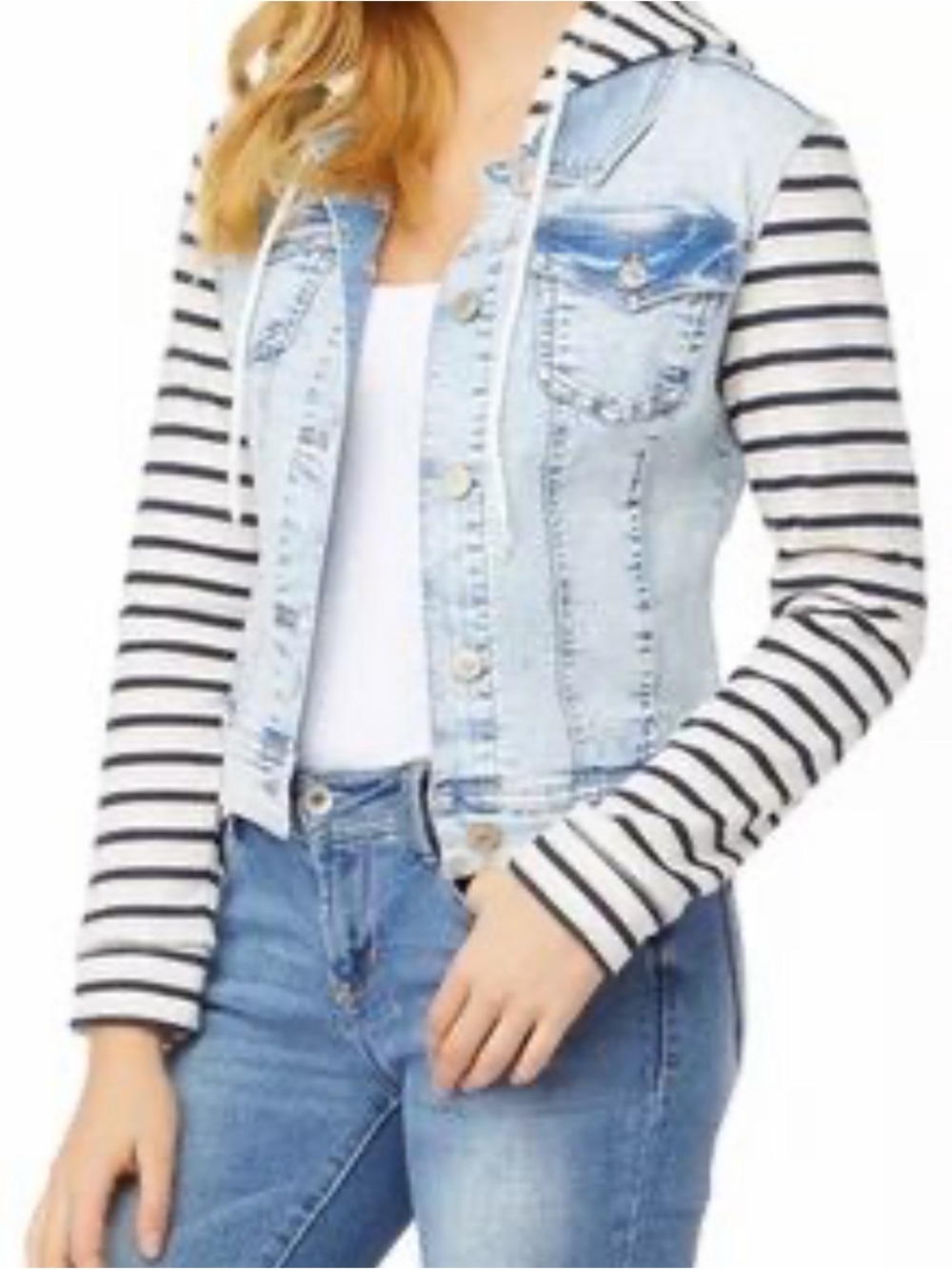 WALLFLOWER DREAMER FOR DENIM HOODED JACKET